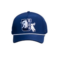 Woodn Grail navy utah state retro bull perforated golf tee holder cap